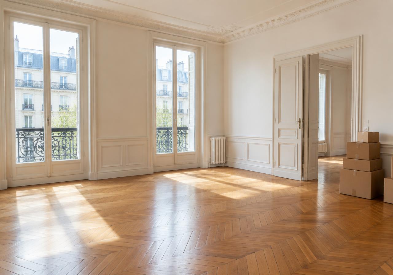 Appartement vidé et nettoyé